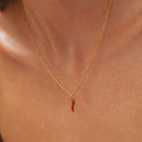 Ines Red Chilli Pepper Charm Necklace