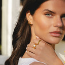 Philippa Thick Hoop Earrings, view 8