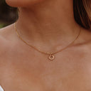 Juliet Gold Sun Pendant Necklace, view 4