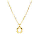 Juliet Gold Sun Pendant Necklace, view 6