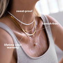 Aster Dainty Rope Chain Necklace, view 3