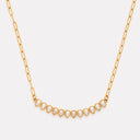 Georgia Gold Teardrop Zircon Necklace, view 4