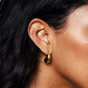 Juno Gold Teardrop Hoop Earrings