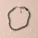 Angela Green Bezel Set Tennis Bracelet, view 8
