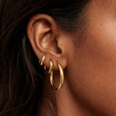Philippa Thick Hoop Earrings