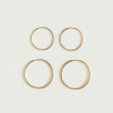 Nia Thin Lightweight Hoop Earrings, view 11