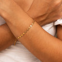 Emeline Square Link Tile Bracelet, view 4