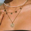 Savannah Tiny Freshwater Pearl Choker Necklace, view 5