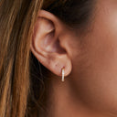 Lucinda Tiny Cubic Zirconia Hoop Earrings