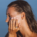 Rilla Tiny Huggie Hoop Earrings, view 10