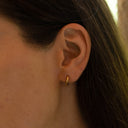 Rilla Tiny Huggie Hoop Earrings, view 3