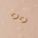 Rilla Tiny Huggie Hoop Earrings, view 7