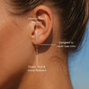 Rilla Tiny Huggie Hoop Earrings, view 6