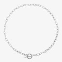 Paloma Paperclip Chain Toggle Choker Necklace, view 8