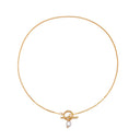 Aveline Freshwater Pearl Toggle Necklace, view 9