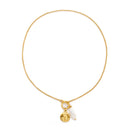 Lucille Freshwater Pearl Drop Necklace, view 2