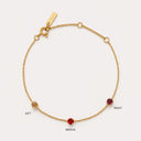 Ivana Birthstone Charm Chain Bracelet, view 8