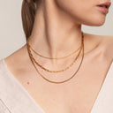 Cassandra Triple Layered Chain Necklace, view 13
