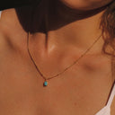 Rebecca Turquoise Stone Pendant Necklace, view 9