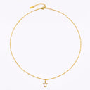 Mabel Mother of Pearl Turtle Charm Necklace, view 4