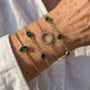 Sabina Emerald Green Bracelet Set