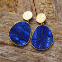 Gaia circle drop statement earrings for women