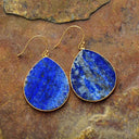 Terra teardrop stone statement earrings for women