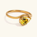 Elva Gold Birthstone Ring, view 14