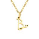 Halle Gold Initial Necklace, view 5