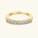 Lucia Gold Three Stone Ring Set, view 10