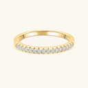 Isla Gold Pavé Stacking Ring in 18k gold plated stainless steel