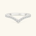 Isla Gold Pavé Stacking Ring, view 8