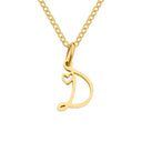 Halle Gold Initial Necklace, view 7