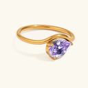 Elva Gold Birthstone Ring, view 6