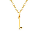 Halle Gold Initial Necklace, view 12