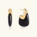 Ines Gold Resin Drop Earrings, view 9