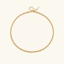 Sofia Gold Omega Choker Necklace, view 20