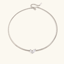 Sofia Gold Omega Choker Necklace, view 23