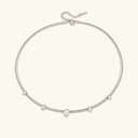 Sofia Gold Omega Choker Necklace, view 29