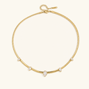 Sofia Gold Omega Choker Necklace, view 28