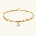 Sofia Gold Omega Choker Necklace, view 30