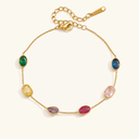 Iris Rainbow Gold Bracelet in 18k gold plated stainless steel