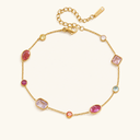 Nina Gold Gemstone Bracelet in 18k gold plated stainless steel