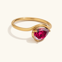 Elva Gold Birthstone Ring, view 10