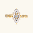 Margot Gold Marquise Ring Set, view 8