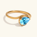 Elva Gold Birthstone Ring, view 7