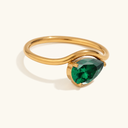 Elva Gold Birthstone Ring, view 8