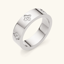 Amara Gold Clover Band Ring, view 4