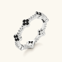 Elodie Gold Clover Stacking Ring, view 11