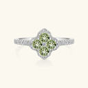Mila Gold Clover Halo Ring, view 11